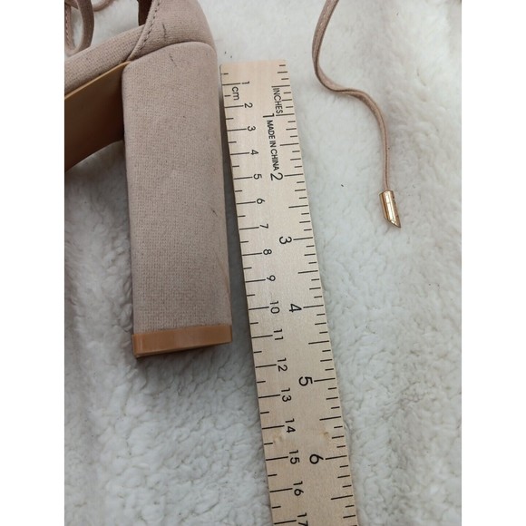 EGO Womens Beige Feather Excitee Round Toe Stiletto Heeled Sandal UK 6 M (Size8) - Picture 8 of 9